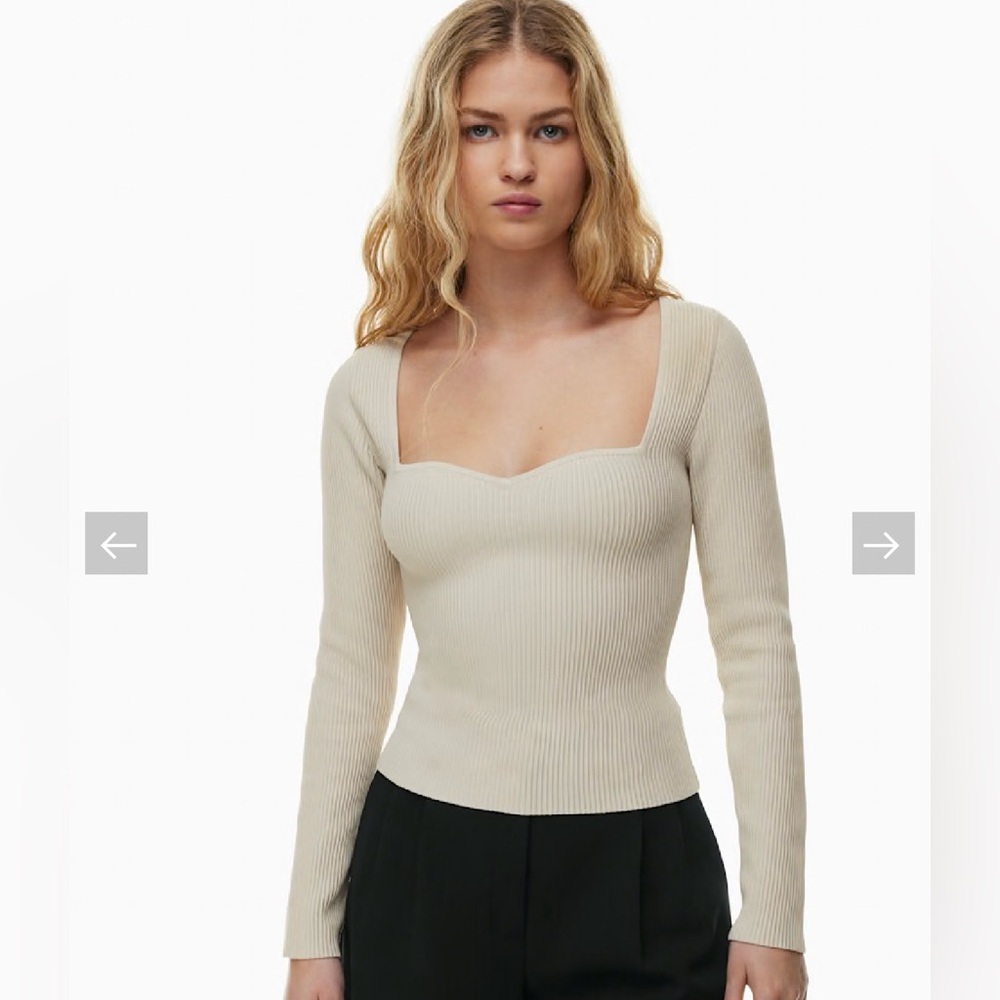 Babaton Sculpt Knit Sweetheart Longsleeve